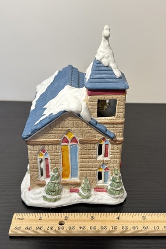 NOMA 1983 Dickensville Collezionismo Natale Bianco Mattone Chiesa Vedi Descrizione - Foto 6 di 11
