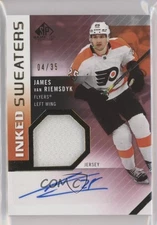 2021-22 Upper Deck SP Game Used Inked Sweaters 4/35 James van Riemsdyk Auto 04zf