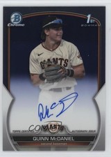 2023 Bowman Draft Chrome Prospect Auto Quinn McDaniel #CDA-QMC Auto o3s