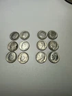 Lot 12 of 90% Silver Roosevelt Dimes Mixed dates (1946 to 1964)