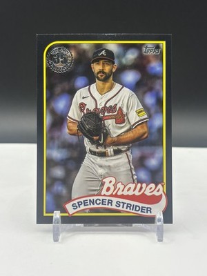 2024 TOPPS SERIES 2 1989 TOPPS BLACK 58/299 SPENCER STRIDER ATLANTA BRAVES 