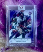 2025 Topps Pristine Ronald Acuna Jr. Purple Refractor #/99 Braves