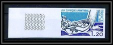 France N°1889 jeux olympiques olympic games 1976 Montréal 76 Non dentelé imperf