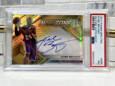 Panini 2017-18 Spectra Kobe Bryant In the Zone Auto Gold Prizm /10 PSA 7 Top Pop