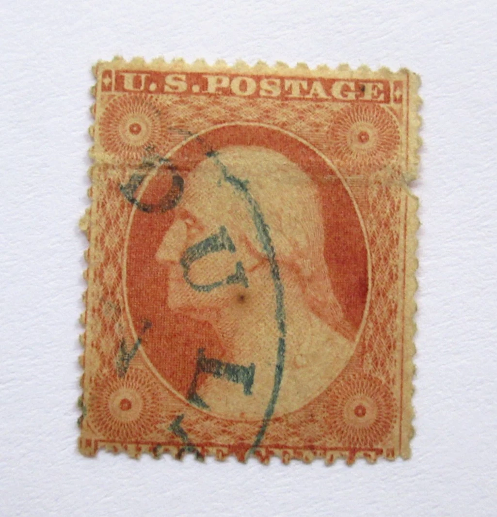 George Washington 3 Cent Stamp In Used Us Stamps (19th Century