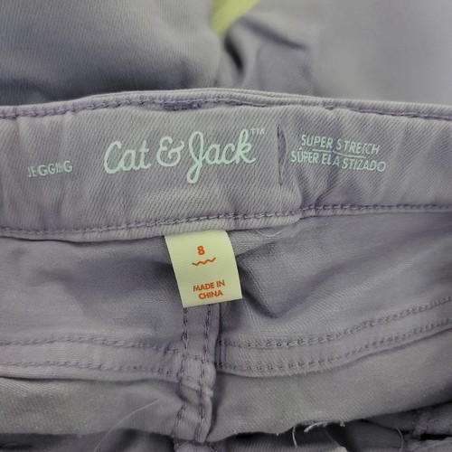Cat&Jack Purple Super Stretch Girl'sJeggings Size 8 - Picture 4 of 4