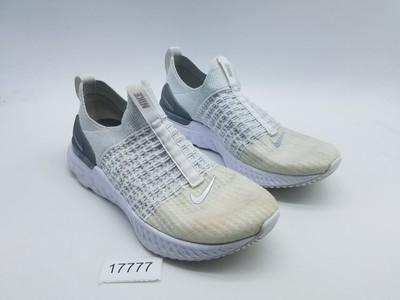 Nike React Phantom Run Flyknit 2 Shoes Womens Size 9.5 Slip On CJ0280-100