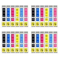 24 Tintenpatronen (Set) Ersetzen Epson Stylus T0807 Non-Oem / Kompatibel