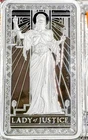PAMP 10 oz Silver Bar Lady of Justice .999 Fine Silver - New in Capsule