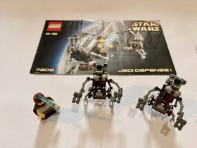 LEGO 7203 & 7204, Star Wars: Jedi Defense 1 & 2 Complete w/ Manuals & Minifigs