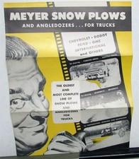 1957 Meyer Snow Plows Angledozers Attachments For Truck Models Sales Folder