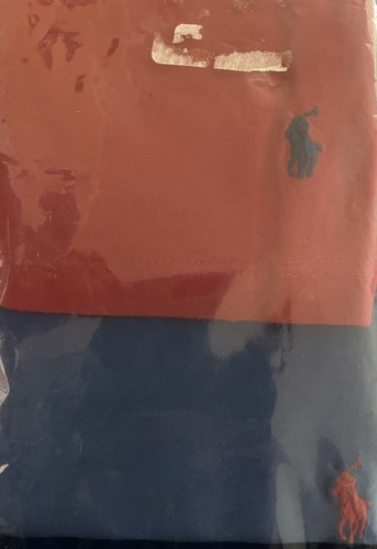 POLO RALPH LAUREN 2 BOYS’ V-NECKS RED & BLUE T SHIRTS SZ M NEW - Picture 2 of 3