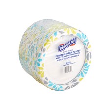 125 Pack 7 Inch Printed Paper Plates Disposable Dinner Party Tableware