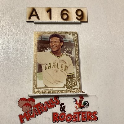 2019 Topps Allen & Ginter Gold Border Rickey Henderson #46