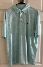 Callaway Men  s Performance Short Sleeve Golf Polo Green Ash Medium