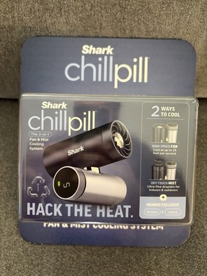 Shark Chillpill Portable Handheld Fan 2 in 1 Fan and Mist Cooling System  FA025