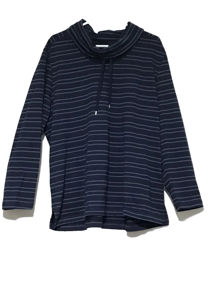 Sudadera deportiva Laura Scott para mujer XXL azul cuello embudo viaje informal modesta Foto 2 de 4