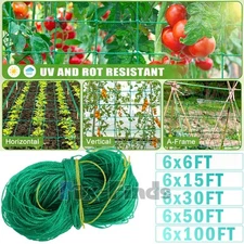 Heavy Duty Polyester Trellis Netting Grow Net for Plant Climbing Garden 6-100FT