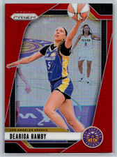 Dearica Hamby 2024 Panini Prizm WNBA Red Prizm /299 #19 Los Angeles Sparks