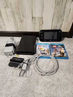 Nintendo Wii U Black Deluxe Console with Game Pad 