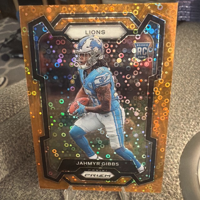 2023 Panini Prizm Rookies Jahmyr Gibbs #331 (RC) Orange Disco