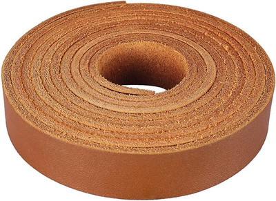 (TM) Genuine Leather Strap Leather Strip 3/4 Inch Wide and 72 Inches Long, Walnu