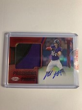 2018 Certified Freshman Fabric Signatures Mirror Red Hayden Hurst Auto RC #D/149