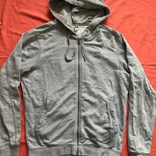 G-STAR RAW CL MANOR HOODED VEST SWEATSHIRT FULLY ZIPPED GRAY LARGE EU