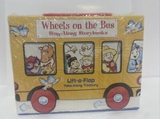 LeapFrog Wheels On The Bus Sing-Along Storybooks w/ Carry Case/Read