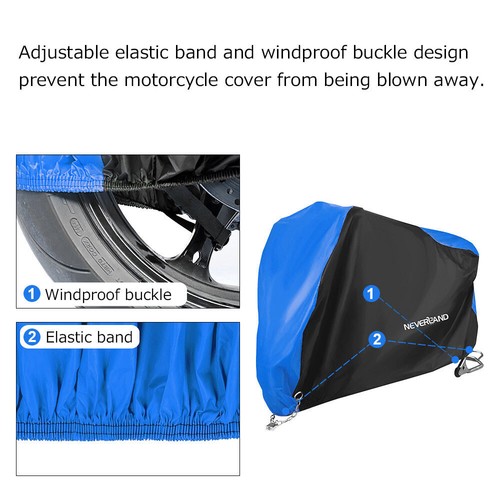 5 Sizes Motorbike Cover Bike Waterproof Outdoor Rain Dust UV Sun Scooter Protect - 第 87/131 張圖片
