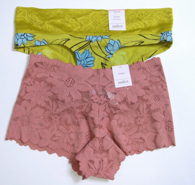 Auden Women's Variety 2 Pack Cheeky Underwear Size XS (0-2)