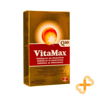 VITAMAX Q10 30 Kapseln Energie- Und Immunsystem Vitamine Mineralien Ergänzung