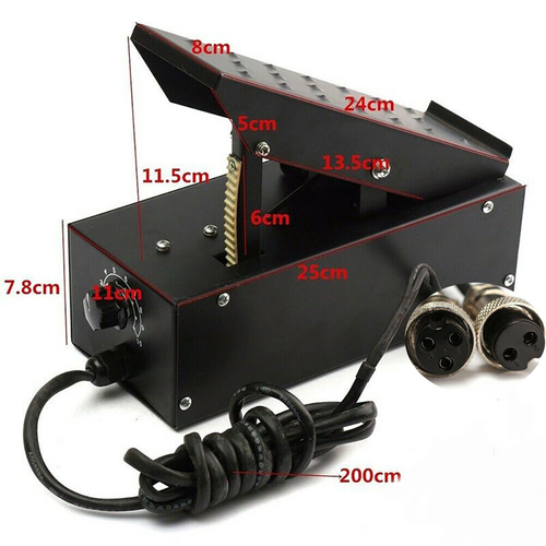 Welder Foot Pedal Control 2+3 Pin Connector For TIG Welding Machine - Imagen 8 de 9