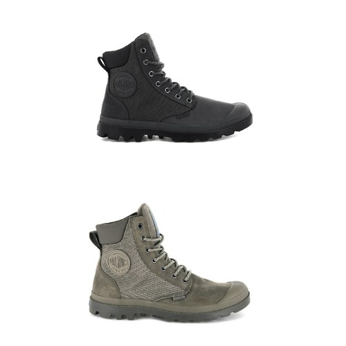 Palladium Sports Cuff Uni Laced Shoes Gray
