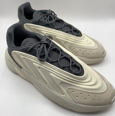 Adidas Men's Ozelia Fashion Sneakers, Grey/Tan, M, LTL49