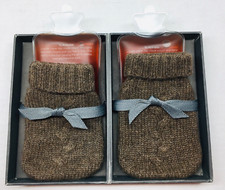 Restoration Hardware - Mini Cashmere Hand Warmers -Chocolate -NIB Luxury Unique