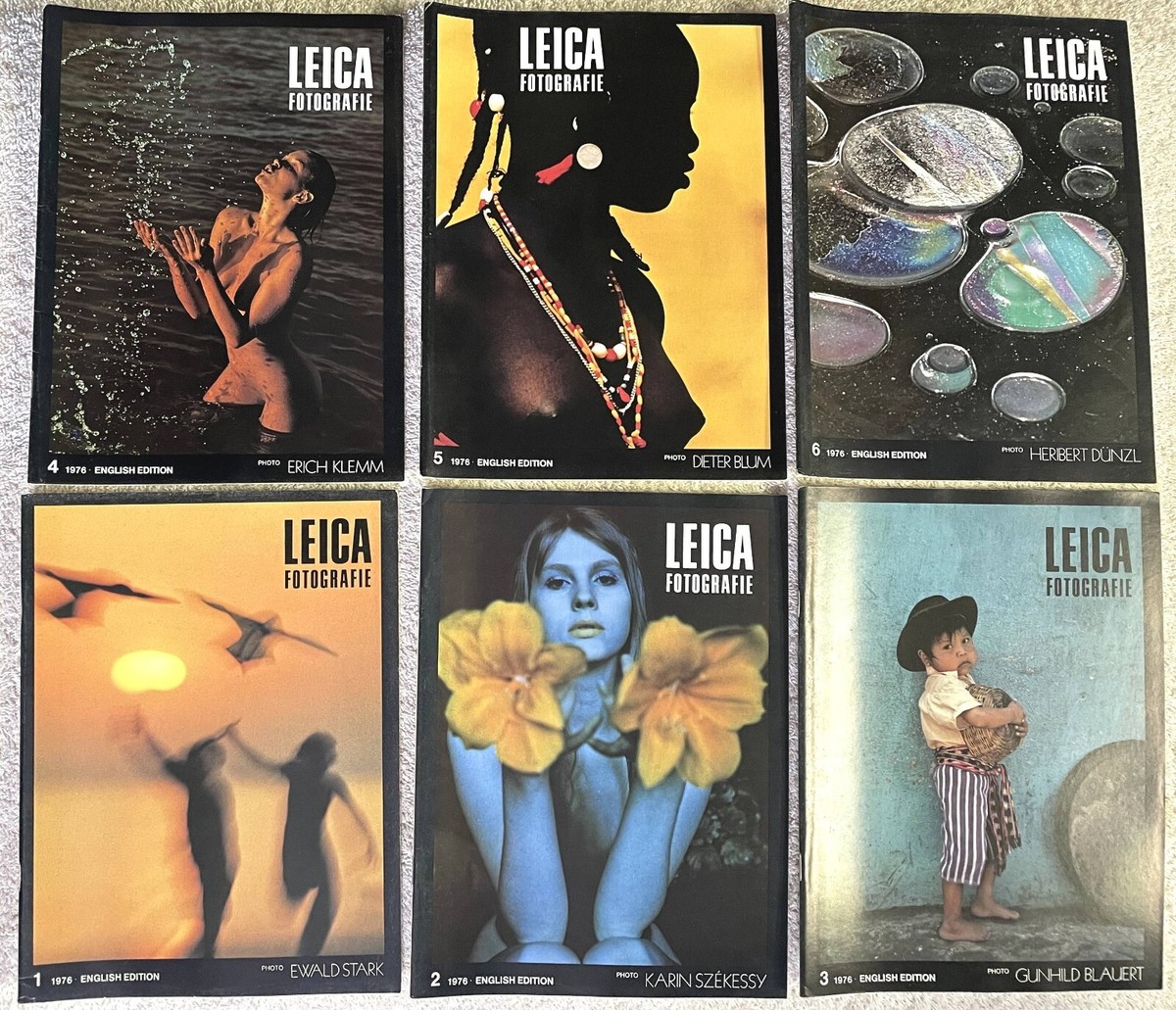 Leica Fotografie Magazines 1976 English Edition ( Complete Issues