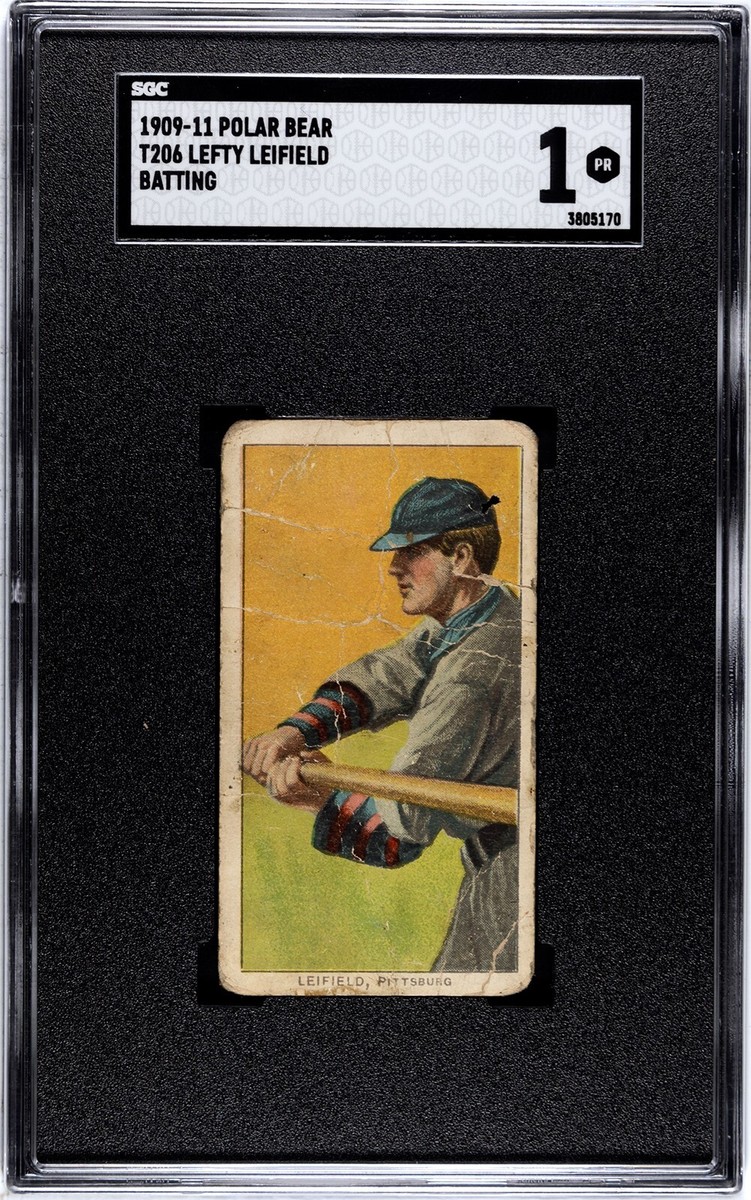 T206 LEFTY LEIFIELD ACE PITCHER FOR THE PITTSBURGH PIRATES 1909-11 
