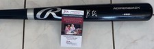 Xavier Edwards Signed Autographed Rawlings Baseball Bat Miami Marlins JSA