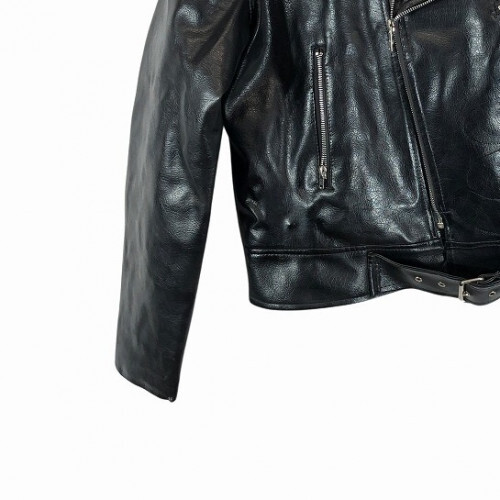 CYCLE KING Black Leather Riders Jacket with Skull Size XL, Limited