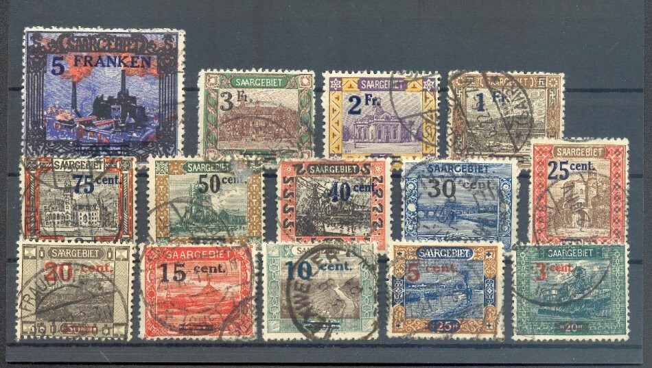 Saar 70/83 SET stamped 90EUR (73347)