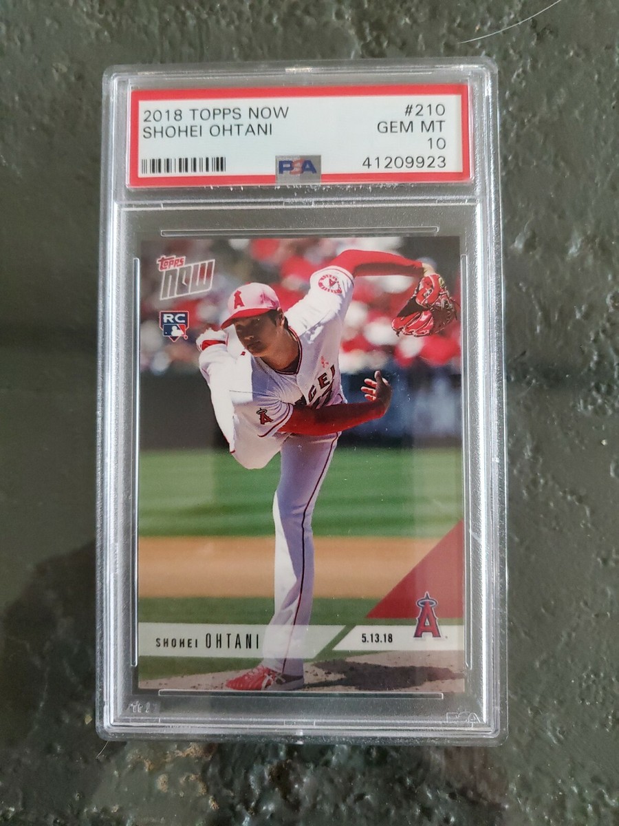 2018 Topps Now #210 PSA 10 Shohei Ohtani RC Rookie Card Graded Gem 