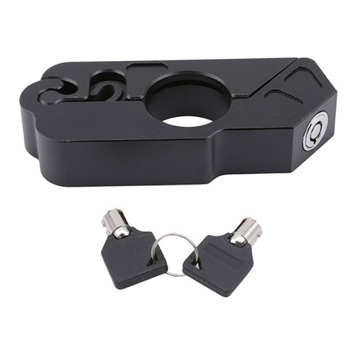 Motorcycle Scooter ATV Handlebar Grip Security Safety Metal Lock with 2 Key Blue - Picture 4 of 12