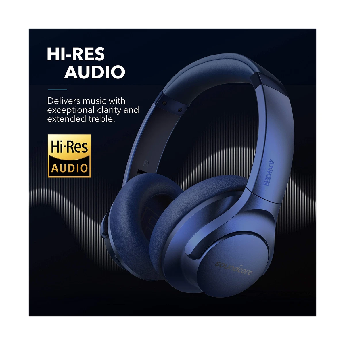 Soundcore Anker Life Q20 Hybrid Active Noise Cancelling Headphones