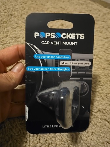 PopSockets Car Vent Mount Phone Grips Dashboard Holder Stand Black 800012 - 第 1/4 張圖片