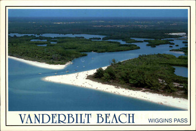 Postcard America USA Postkarte Amerika VANDERBILT BEACH Florida Luftaufnahme