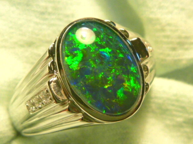 Mens opal hotsell rings ebay