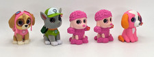 5 TY Mini Boos 2 X Poodles 1X Pink Dog  Paw Patrol Skye  Rocky Sparkle Eyes