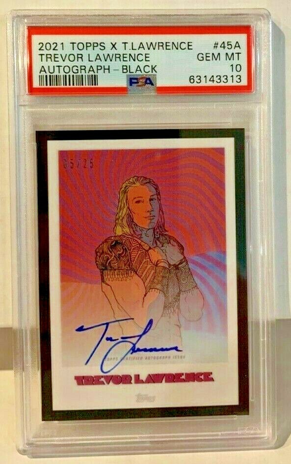 Trevor Lawrence Topps X Trevor Lawrence #45A Autograph-Black