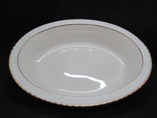 Lenox USA Citation Lace Gold Trim Oval Serving Bowl Temple Collection